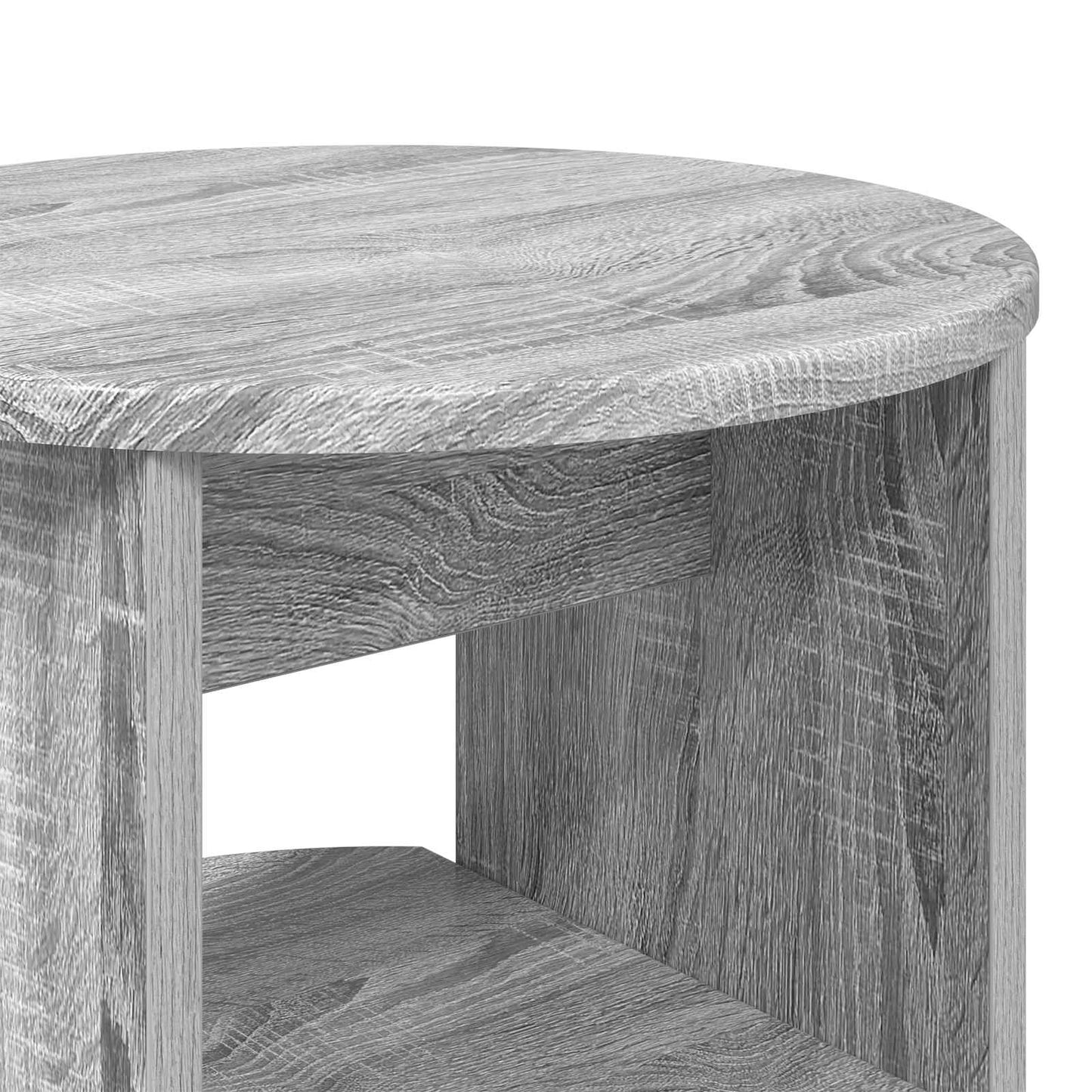 Boční Skříňka 2 Pcs Šedá Sonoma Ø40 X 50 Cm Dřevěný Materiál