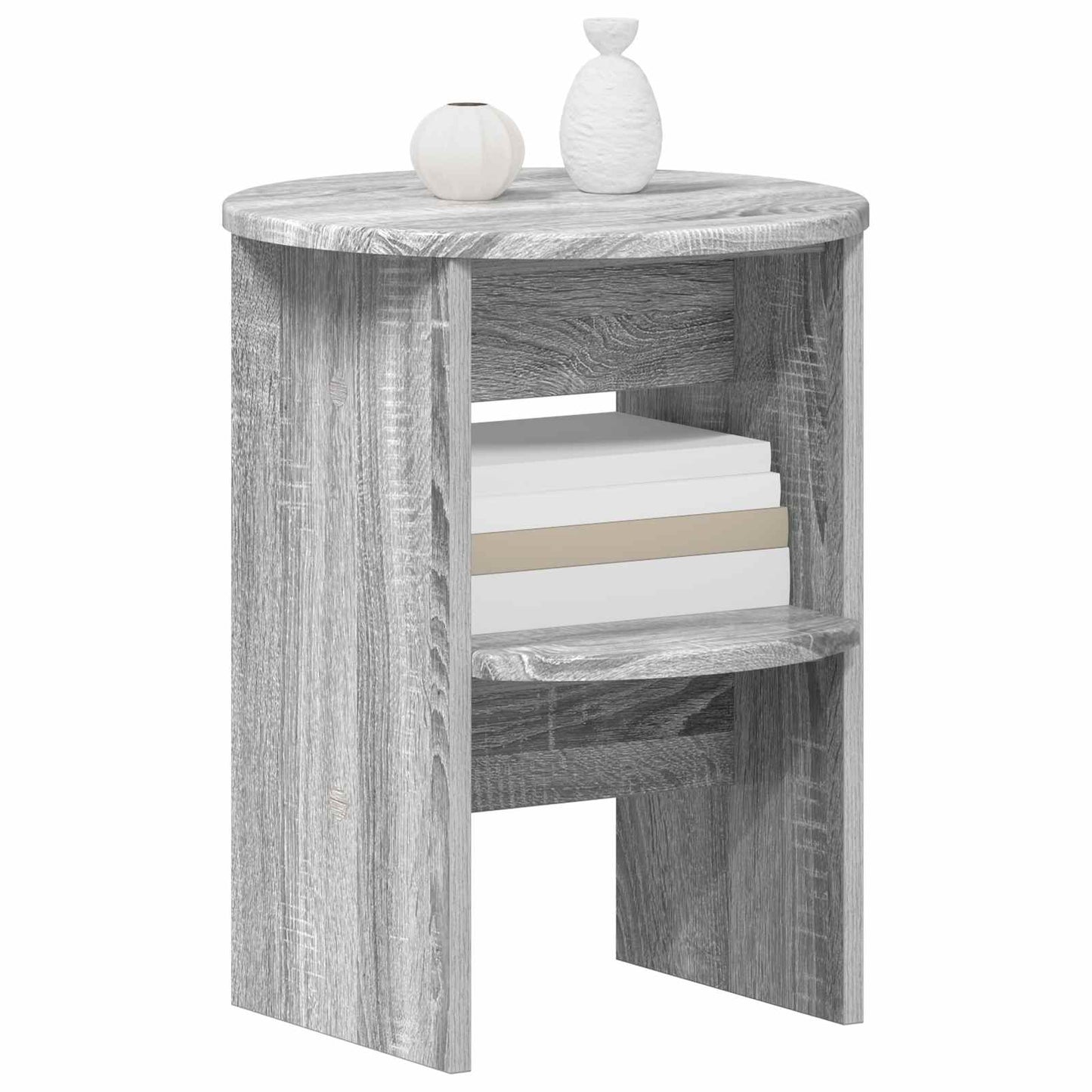 Boční Skříňka 2 Pcs Šedá Sonoma Ø40 X 50 Cm Dřevěný Materiál