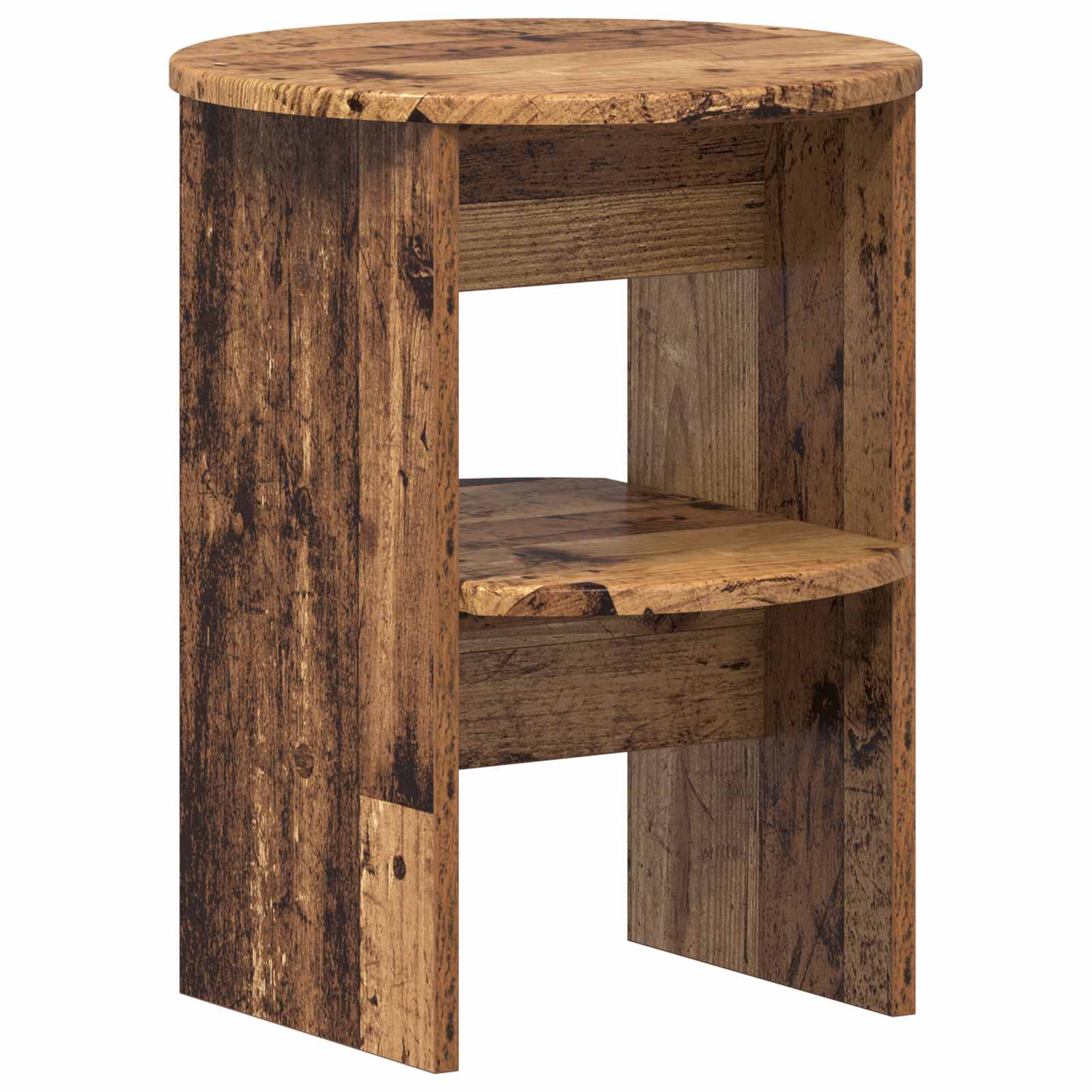 Boční Skříňka 2 Pcs Staré Dřevo Ø40 X 50 Cm Dřevěný Materiál