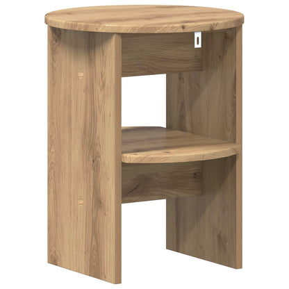 Boční Skříňka 2 Pcs Řemeslný Dub Ø40 X 50 Cm Dřevěný Materiál