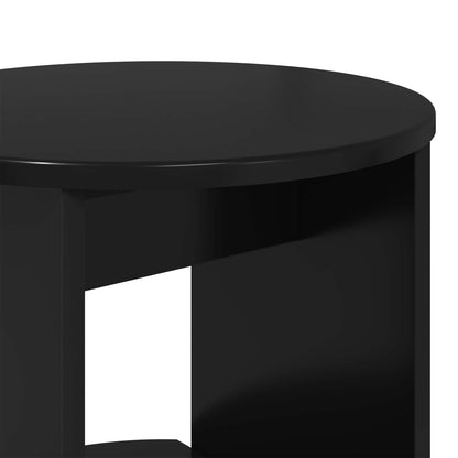 Boční Skříňka Černý Dřevěný Materiál