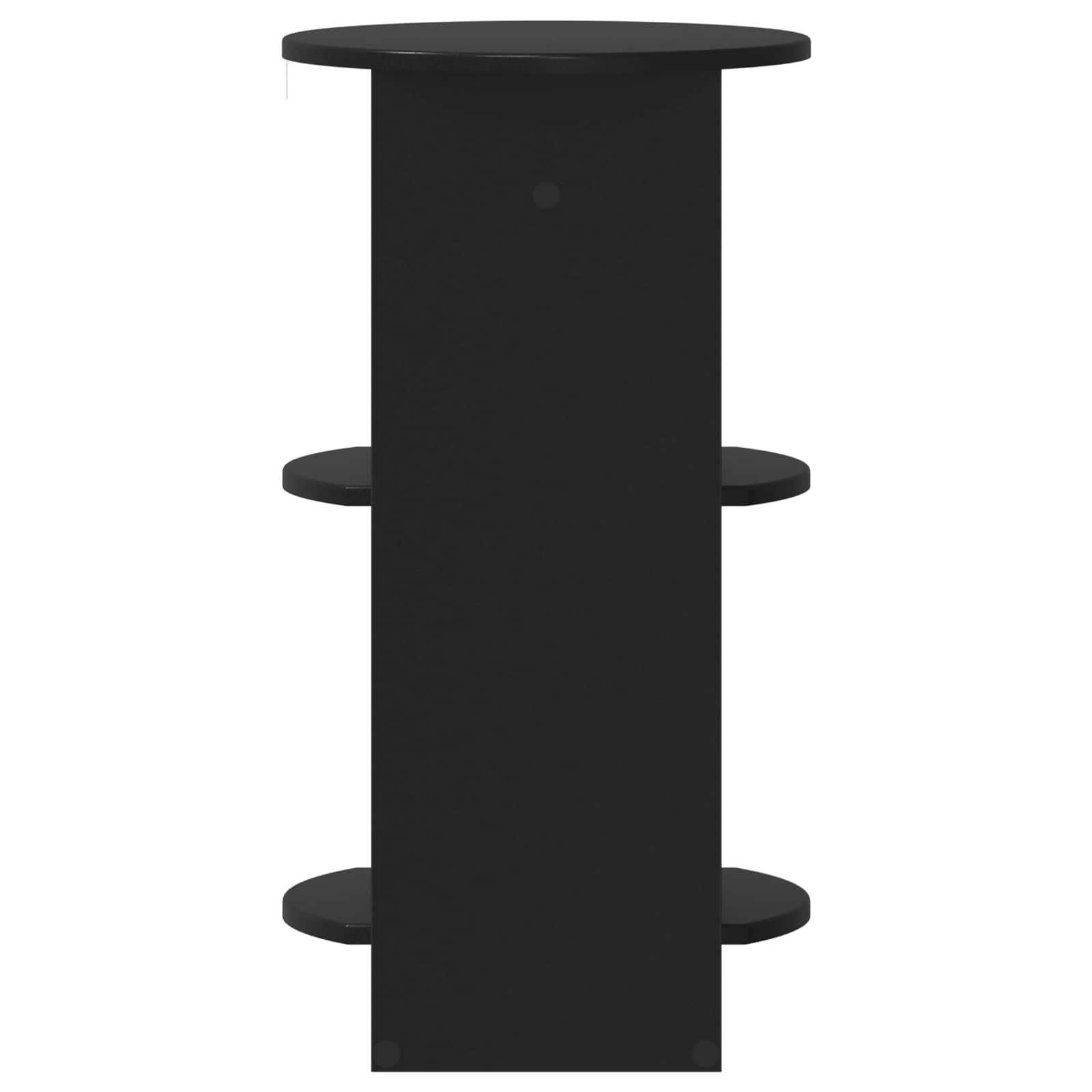 Boční Skříňka Černý Dřevěný Materiál