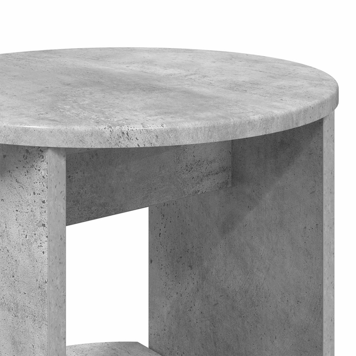 Boční Skříňka Betonově Šedá Dřevěný Materiál