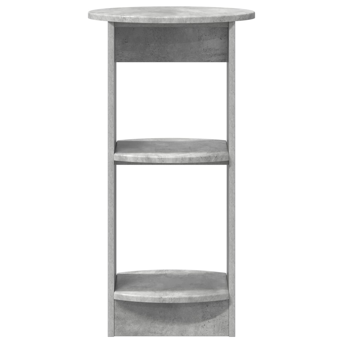 Boční Skříňka Betonově Šedá Dřevěný Materiál