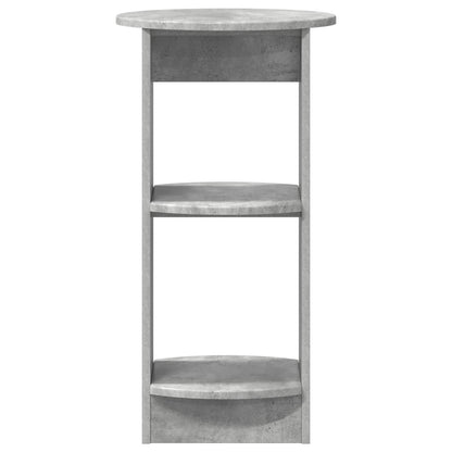 Boční Skříňka Betonově Šedá Dřevěný Materiál