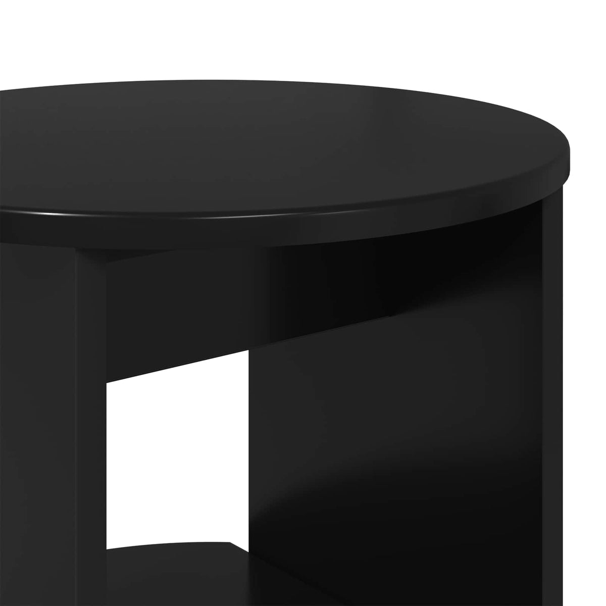 Boční Skříňka Černý 40 X 40 X 100 Cm Dřevěný Materiál