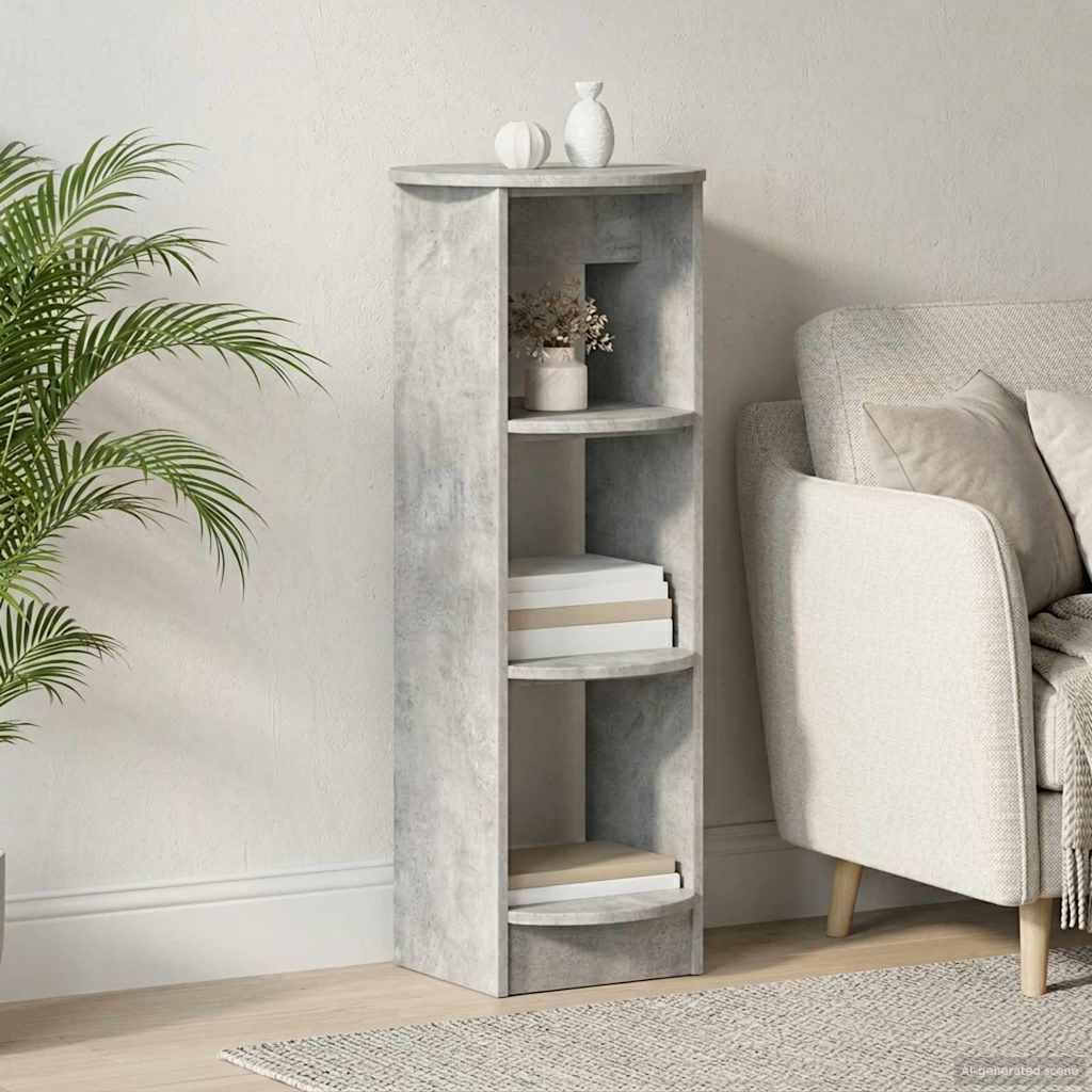 Boční Skříňka Betonově Šedá 40 X 40 X 100 Cm Dřevěný Materiál
