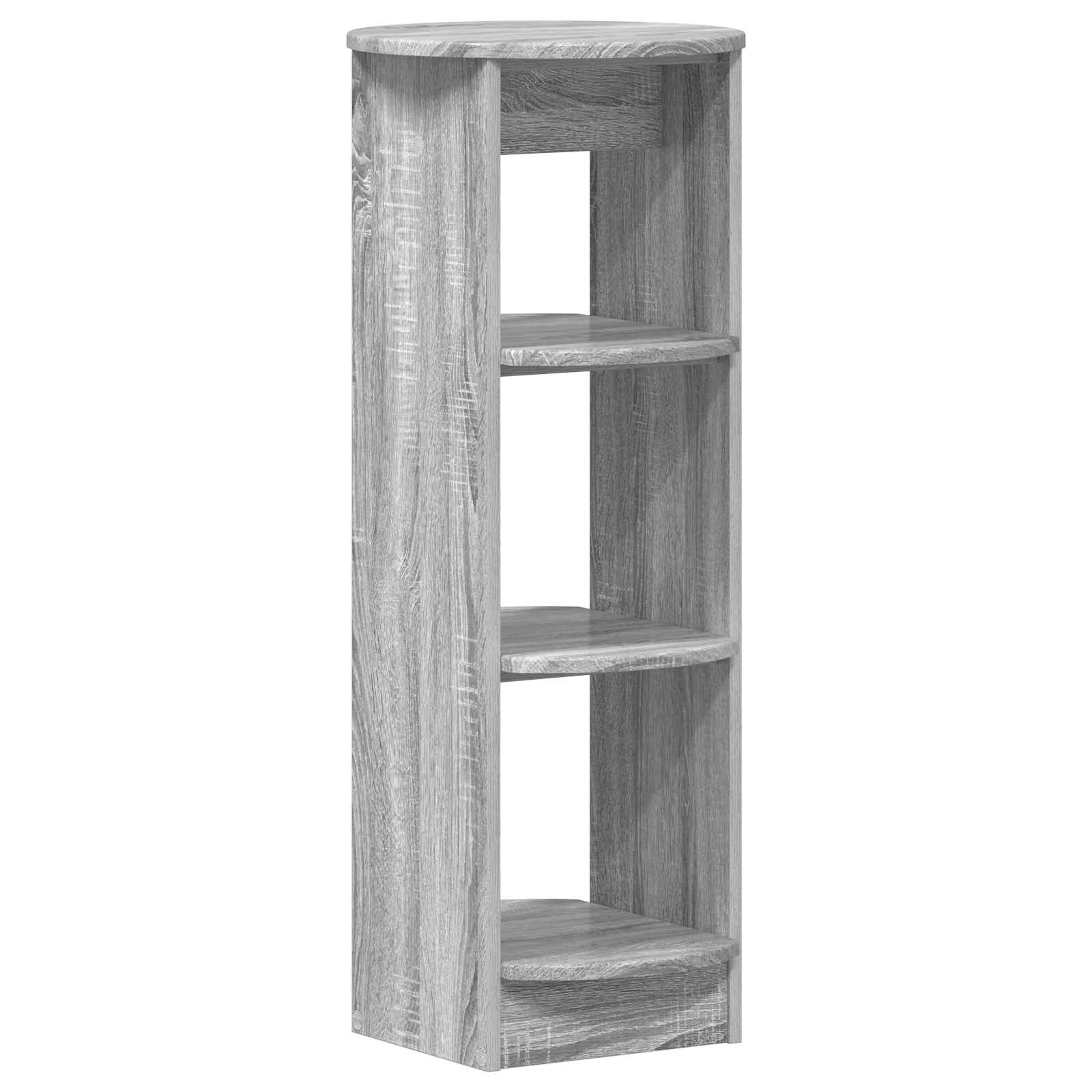 Boční Skříňka Šedá Sonoma 40 X 40 X 100 Cm Dřevěný Materiál