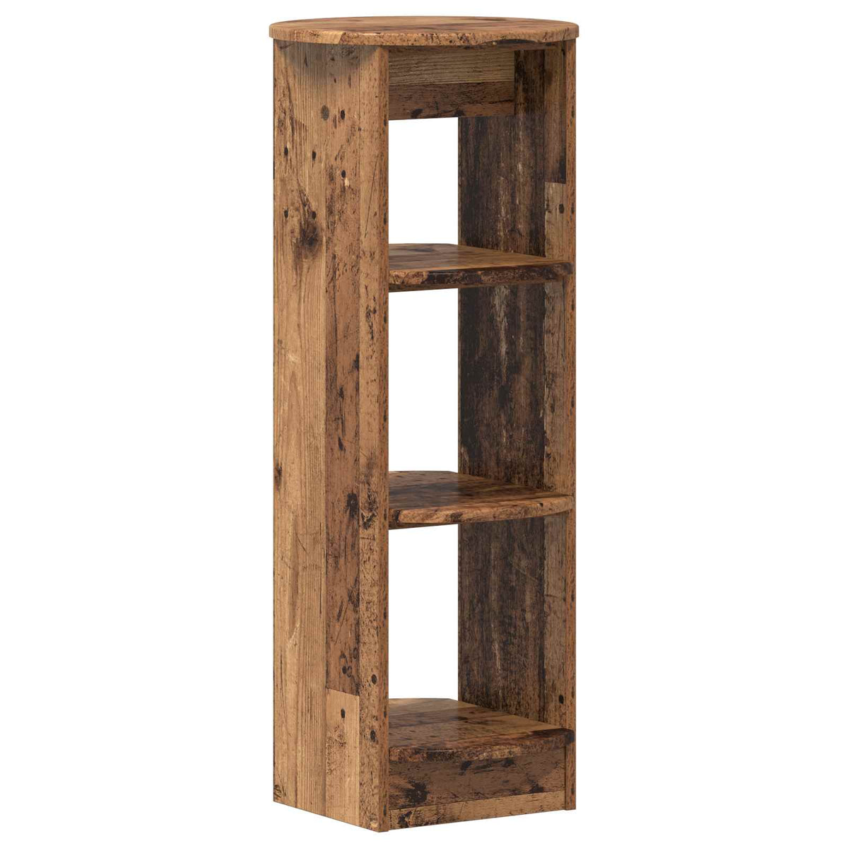 Boční Skříňka Staré Dřevo 40 X 40 X 100 Cm Dřevěný Materiál