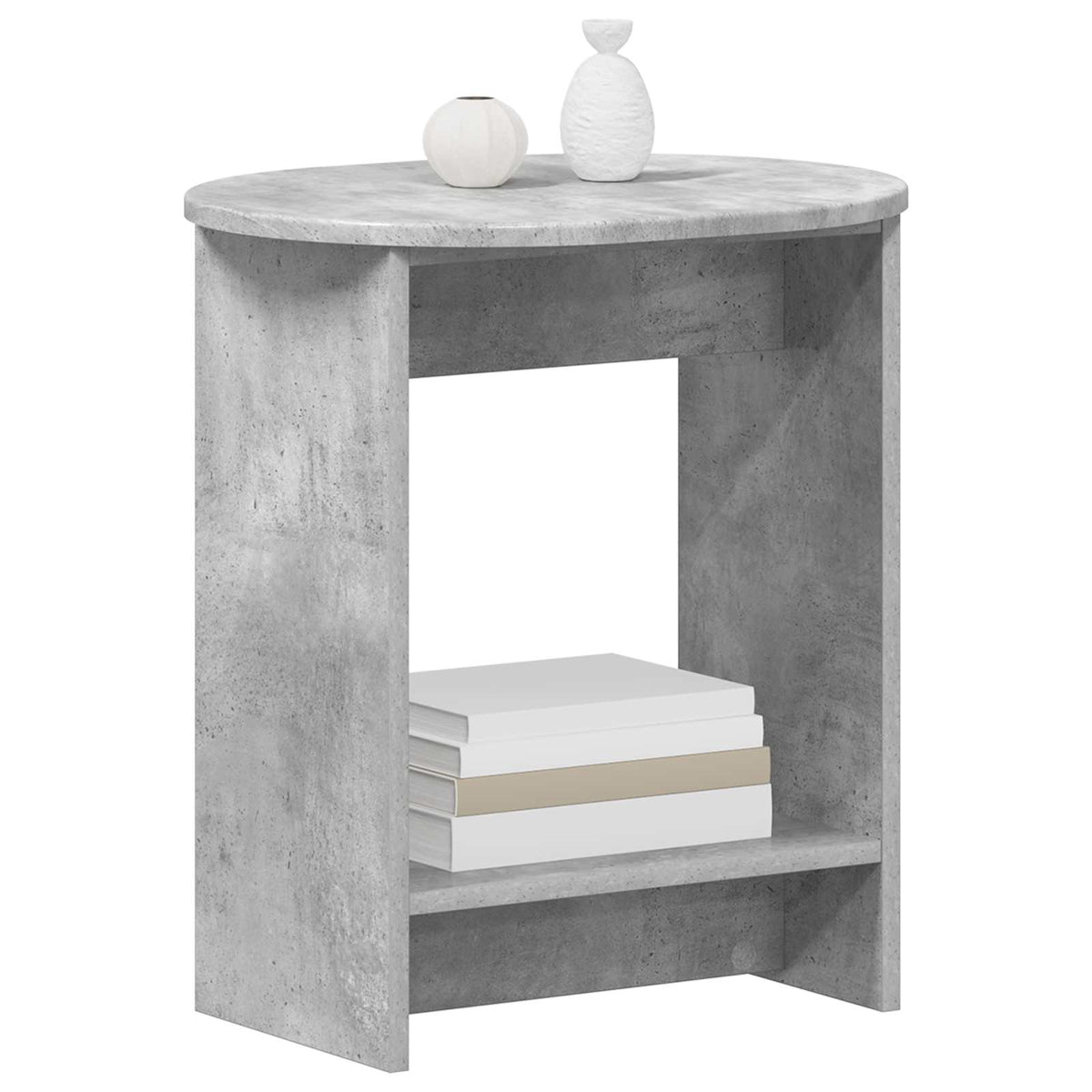 Boční Stůl Betonově Šedá 50 X 39,5 X 55 Cm Kompozitní Dřevo