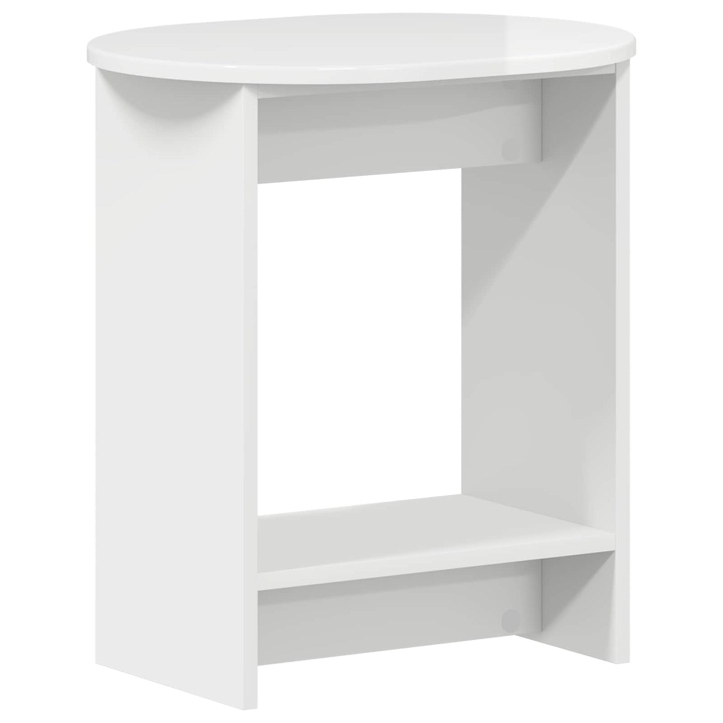 Boční Stůl Bílá S Vysokým Leskem 50 X 39,5 X 55 Cm