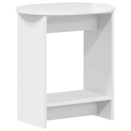 Boční Stůl Bílá S Vysokým Leskem 50 X 39,5 X 55 Cm