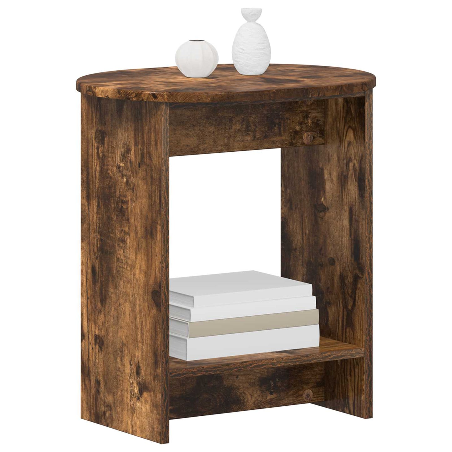 Boční Stůl Kouřový Dub 50 X 39,5 X 55 Cm Kompozitní Dřevo