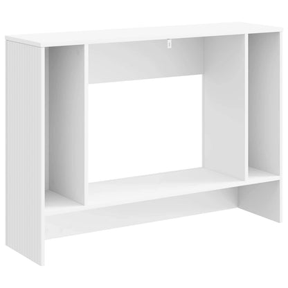 Konzolový Stolek Bílý 101 X 29 X 74 Cm Dřevěný Materiál