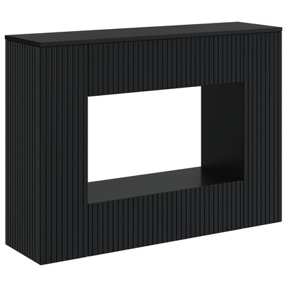 Konzolový Stolek Černý 101 X 29 X 74 Cm Dřevěný Materiál