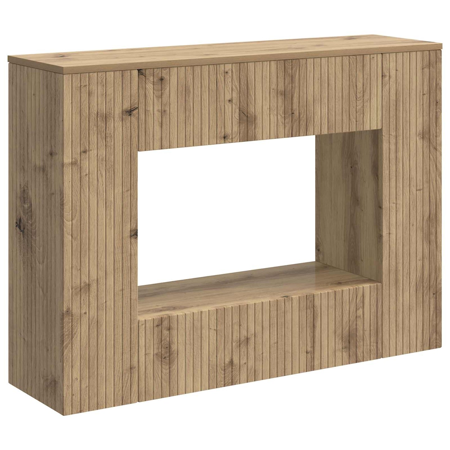 Konzolový Stolek Řemeslný Dub 101 X 29 X 74 Cm Dřevěný Materiál