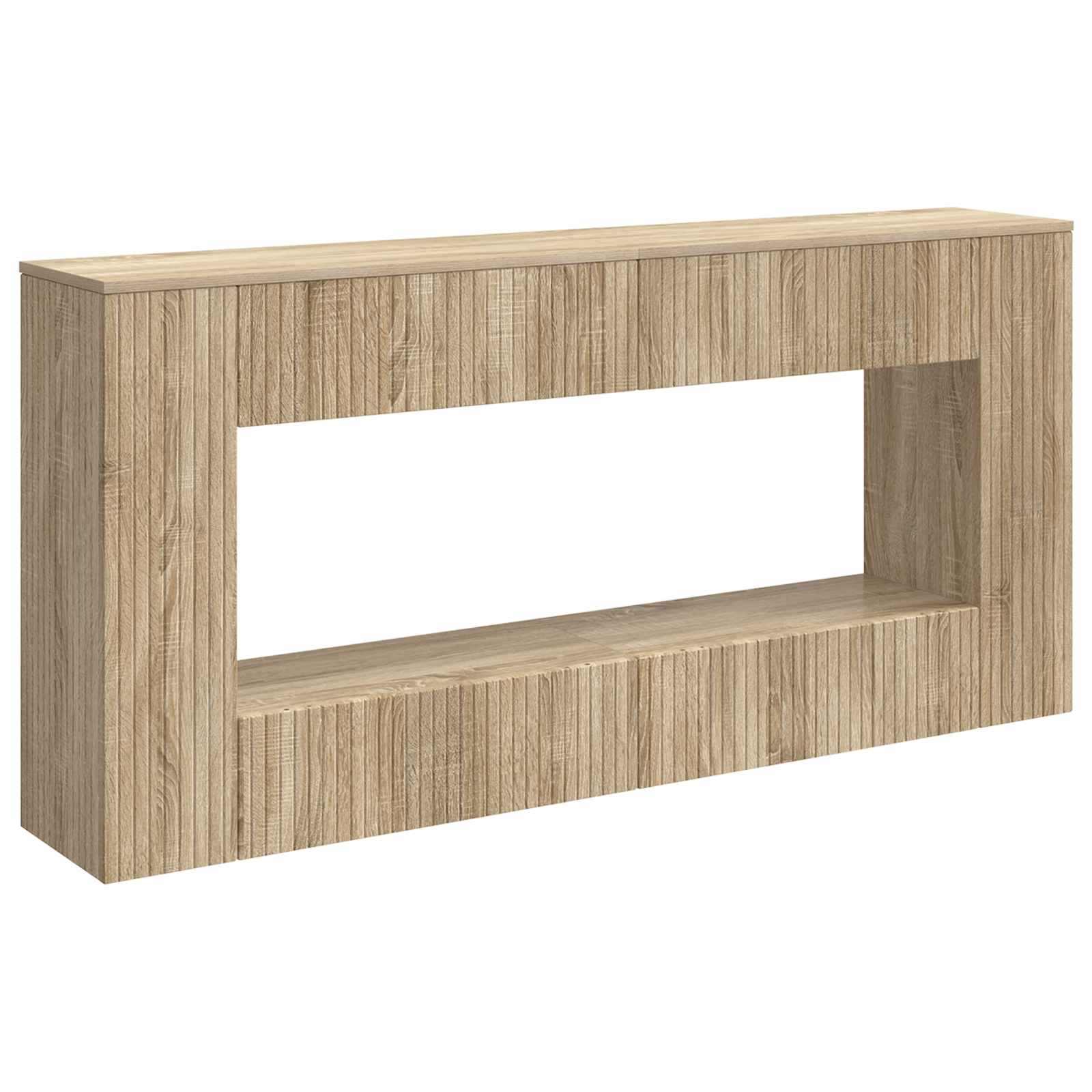 Konzolový Stolek Sonoma Dub 155 X 29 X 74 Cm Dřevěný Materiál
