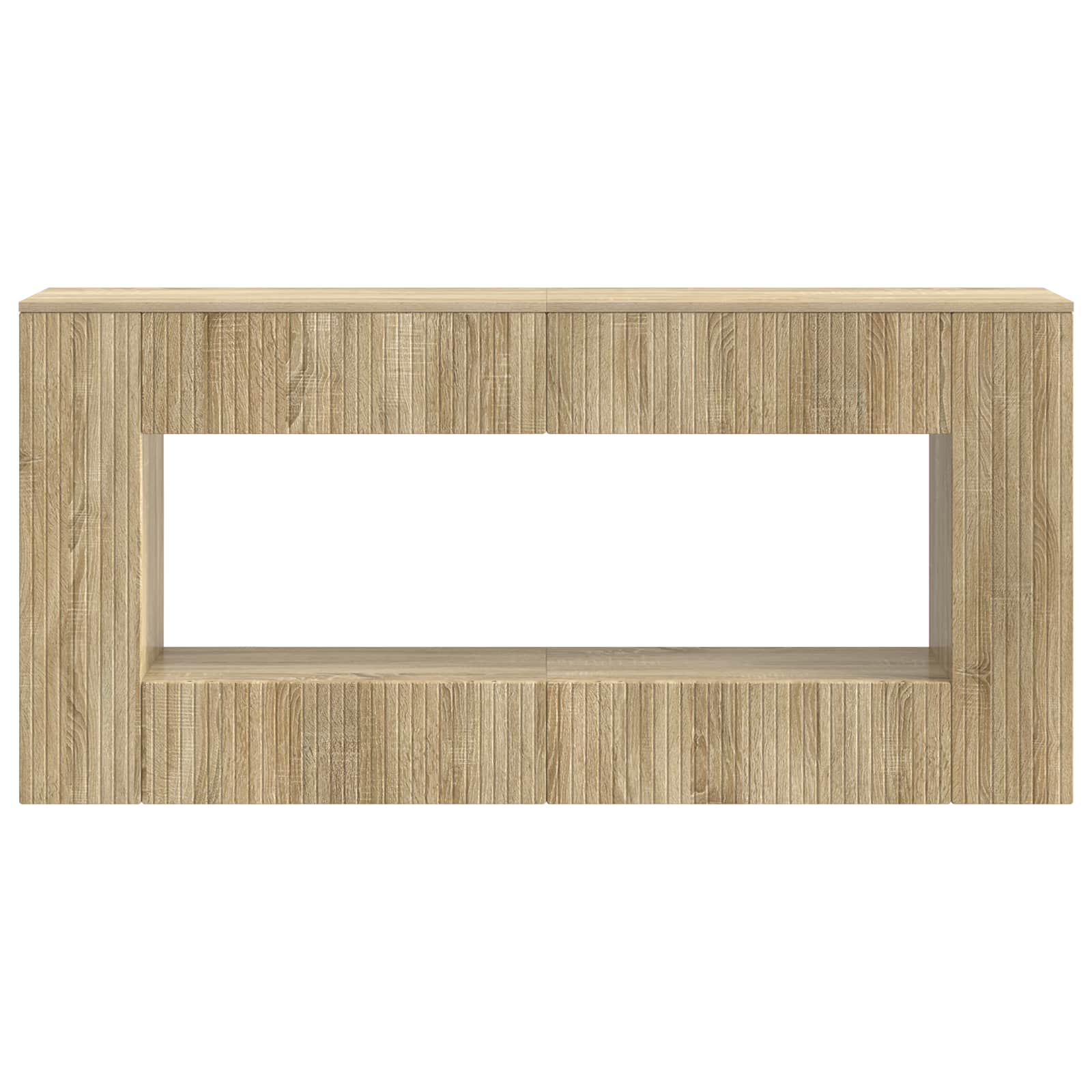 Konzolový Stolek Sonoma Dub 155 X 29 X 74 Cm Dřevěný Materiál