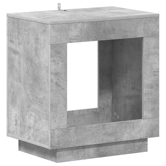 Boční Stůl Betonově Šedá 60 X 40 X 65 Cm Kompozitní Dřevo