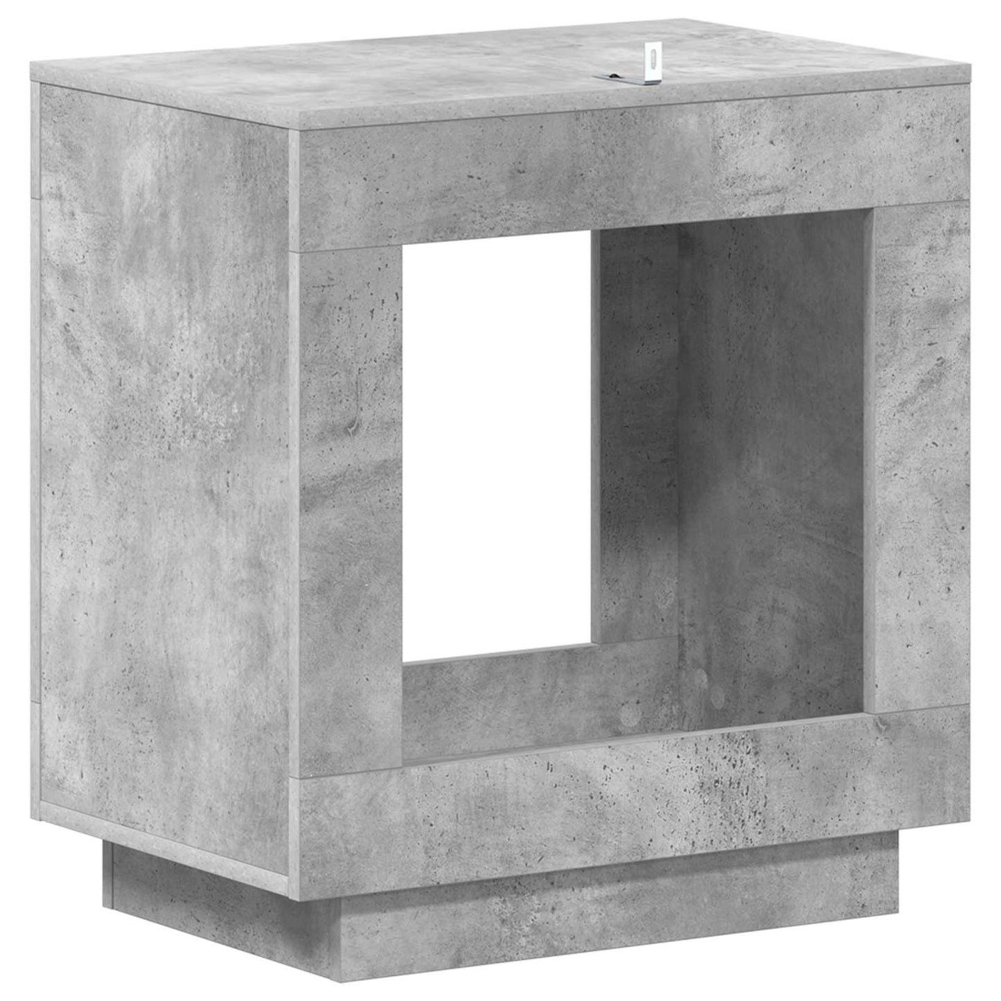 Boční Stůl Betonově Šedá 60 X 40 X 65 Cm Kompozitní Dřevo