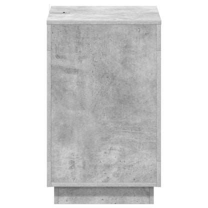 Boční Stůl Betonově Šedá 60 X 40 X 65 Cm Kompozitní Dřevo