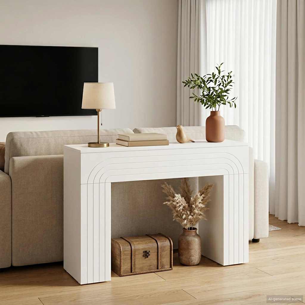 Konferenční Stolek Bílá 102 X 35 X 75 Cm Kompozitní Dřevo