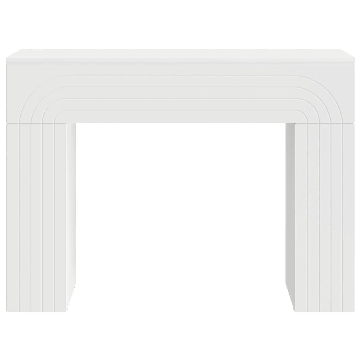 Konferenční Stolek Bílá 102 X 35 X 75 Cm Kompozitní Dřevo