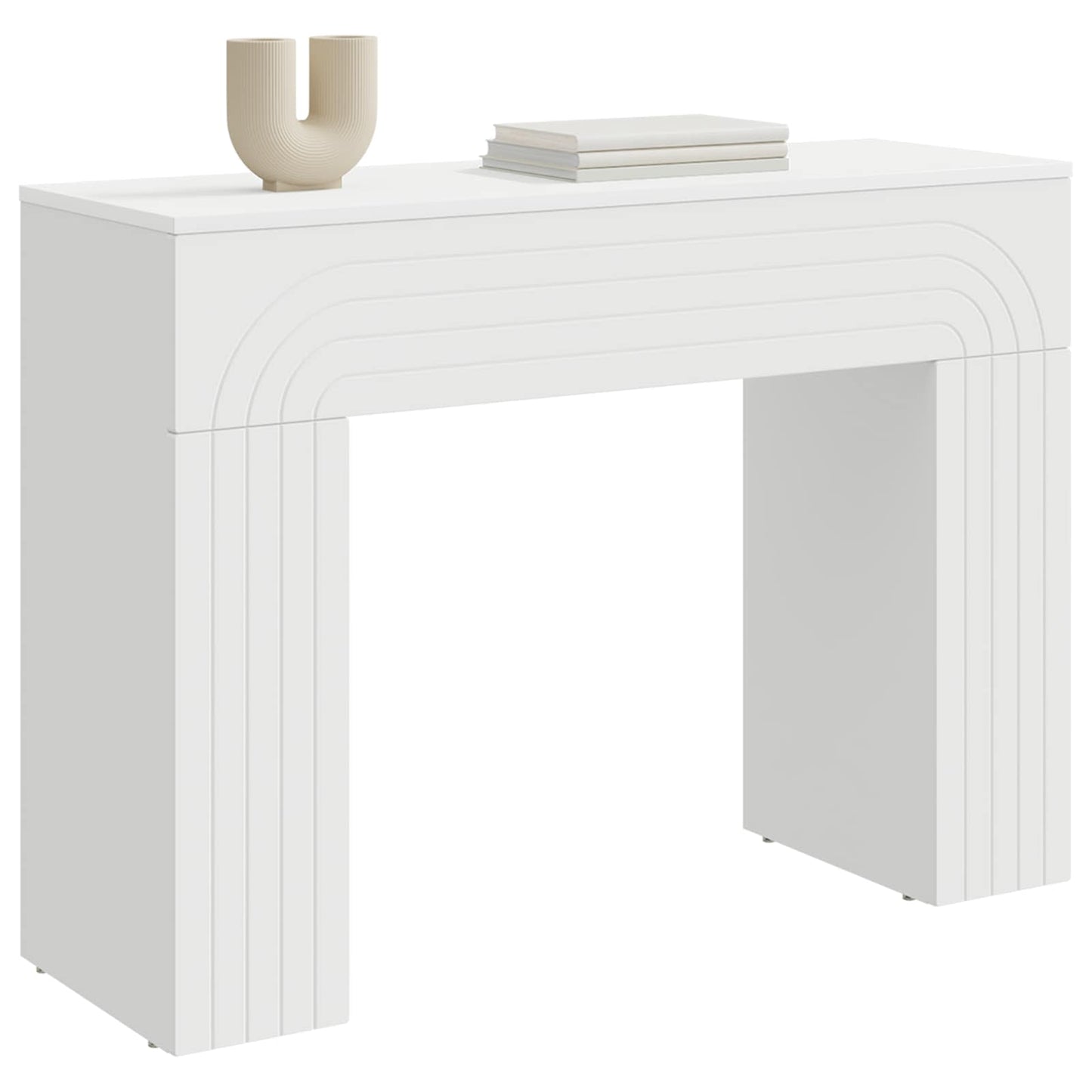 Konferenční Stolek Bílá 102 X 35 X 75 Cm Kompozitní Dřevo