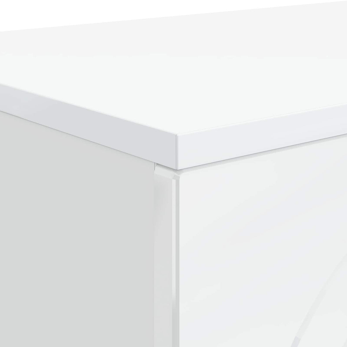 Konferenční Stolek Bílá S Vysokým Leskem 102 X 35 X 75 Cm