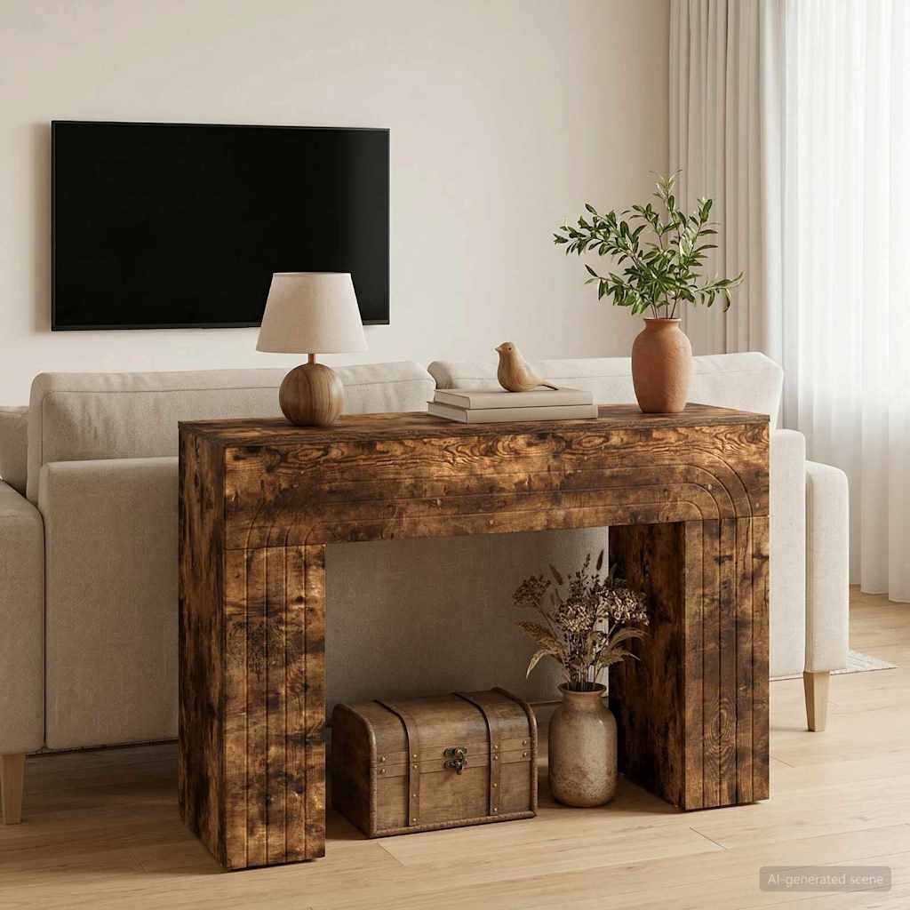Konferenční Stolek Kouřový Dub 102 X 35 X 75 Cm
