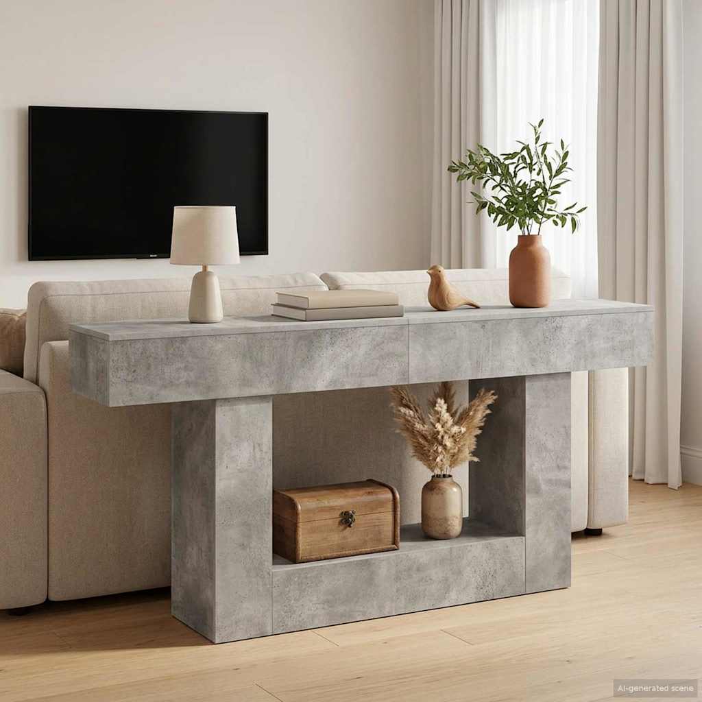 Betonově Šedá 160 X 30 X 74 Cm