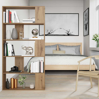 Knihovna 80 X 24 X 159 Cm Kompozitní Dřevo Artisanový Dub