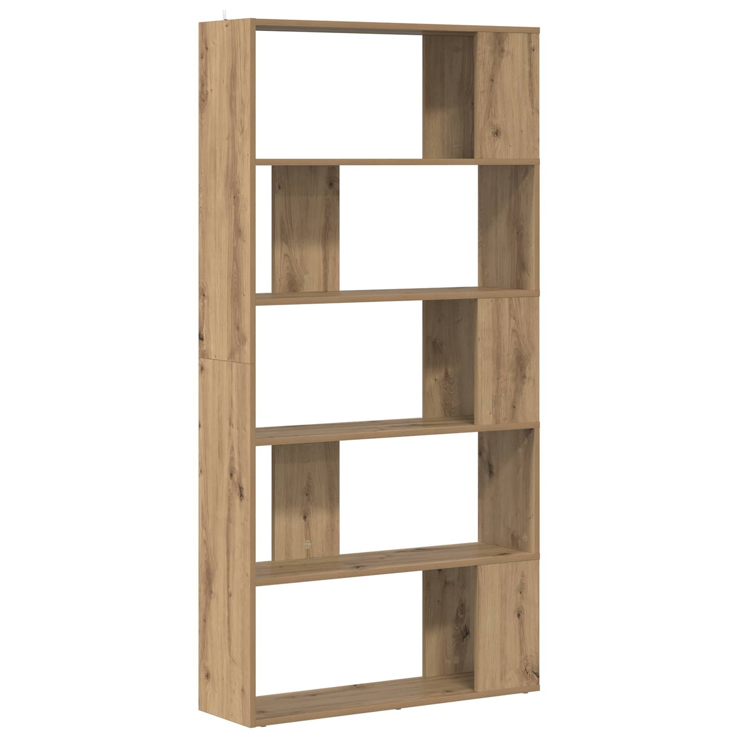 Knihovna 80 X 24 X 159 Cm Kompozitní Dřevo Artisanový Dub