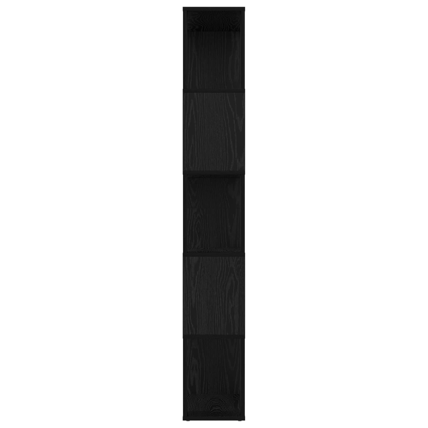 Knihovna 80 X 24 X 159 Cm Kompozitní Dřevo Černý Dub