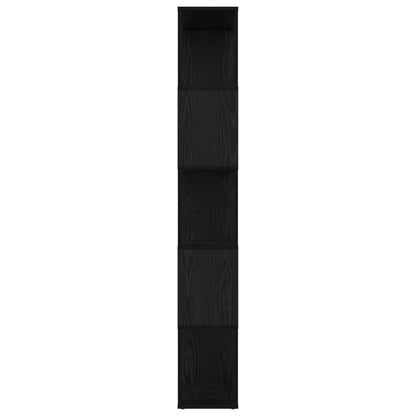 Knihovna 80 X 24 X 159 Cm Kompozitní Dřevo Černý Dub