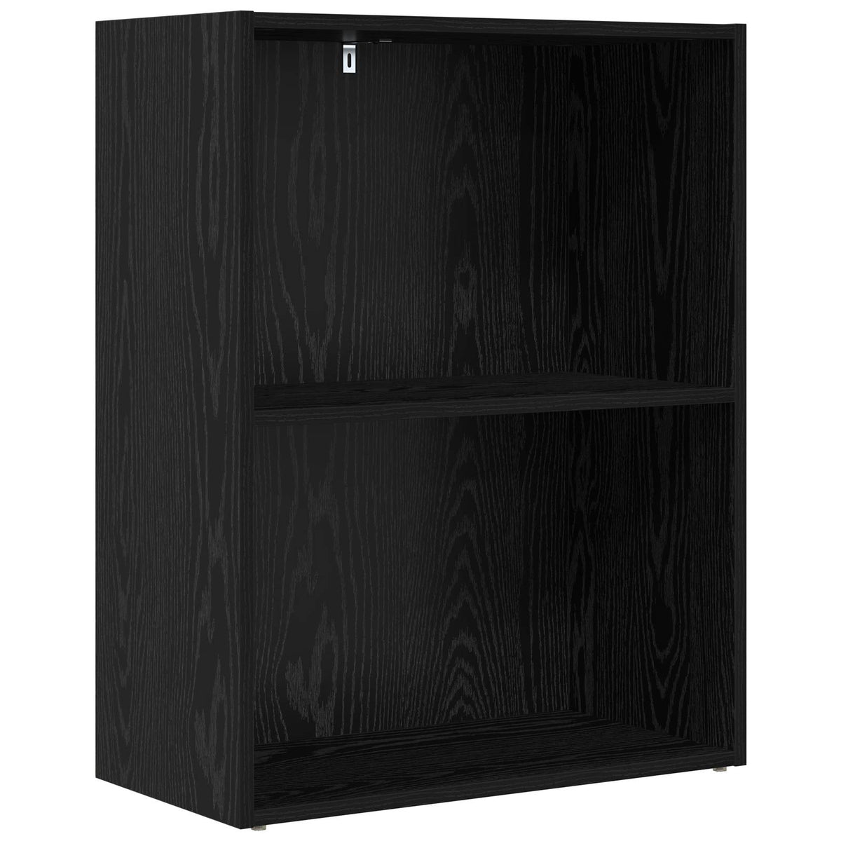 Knihovna 60 X 30 X 76.5 Cm Kompozitní Dřevo Černý Dub