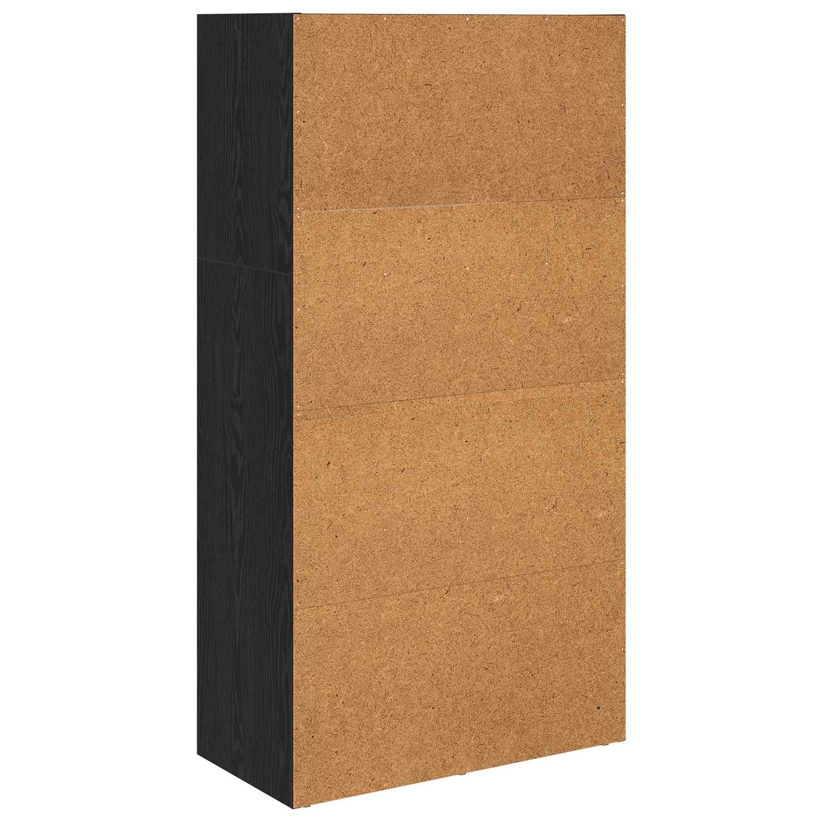 Knihovna 60 X 30 X 114 Cm Kompozitní Dřevo Černý Dub