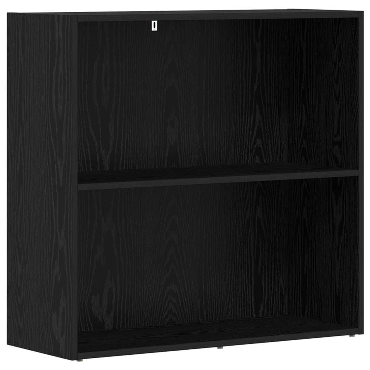 Knihovna 80 X 30 X 76,5 Cm Kompozitní Dřevo Černý Dub