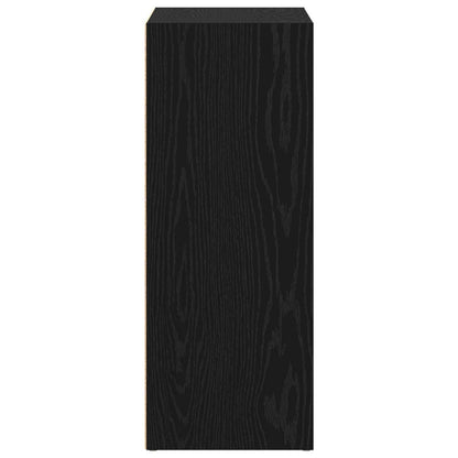 Knihovna 80 X 30 X 76,5 Cm Kompozitní Dřevo Černý Dub