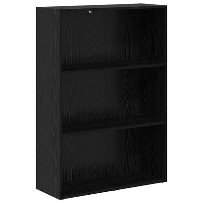 Knihovna 80 X 30 X 114 Cm Kompozitní Dřevo Černý Dub