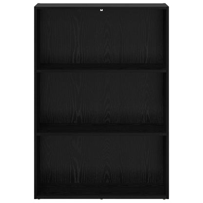 Knihovna 80 X 30 X 114 Cm Kompozitní Dřevo Černý Dub
