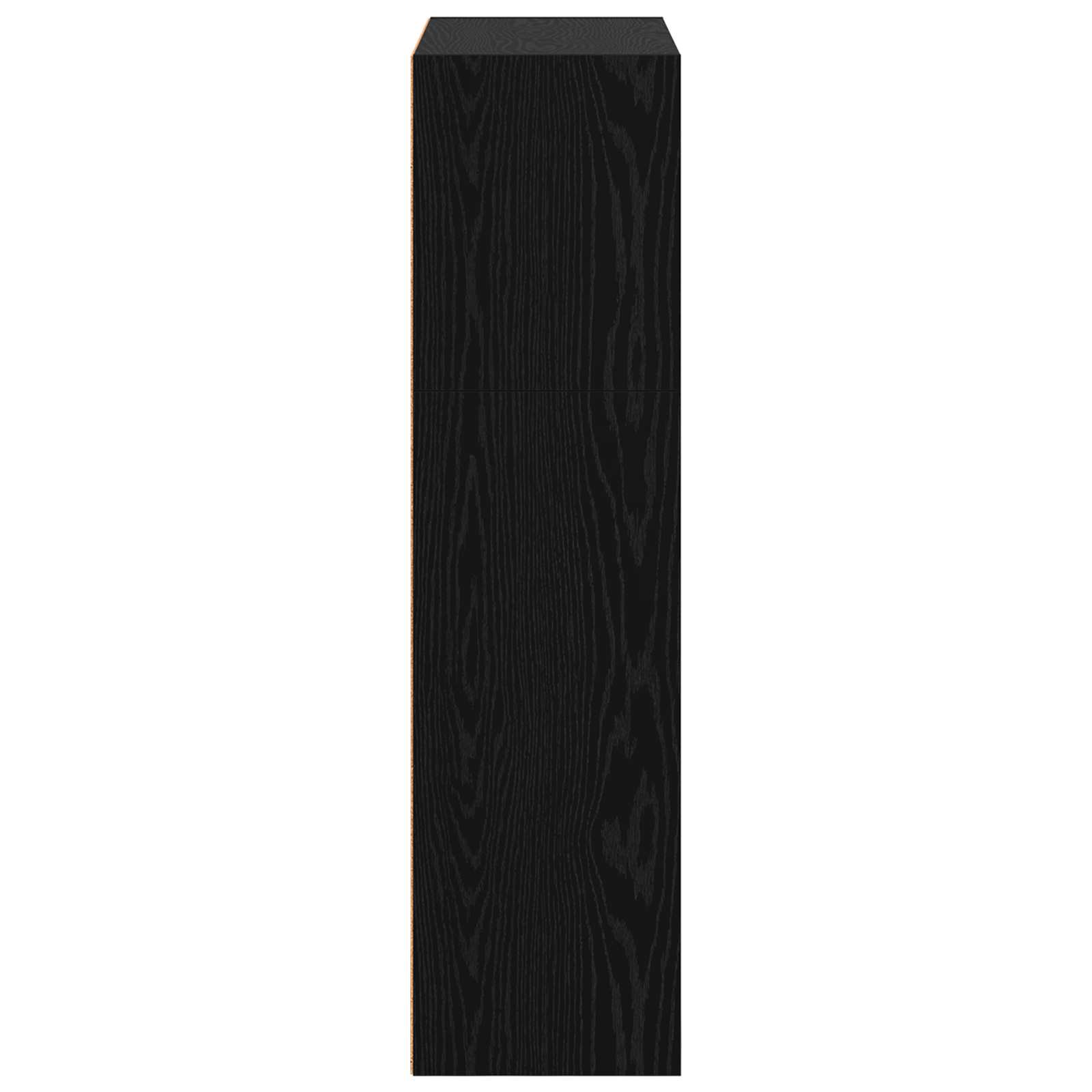 Knihovna 80 X 30 X 114 Cm Kompozitní Dřevo Černý Dub