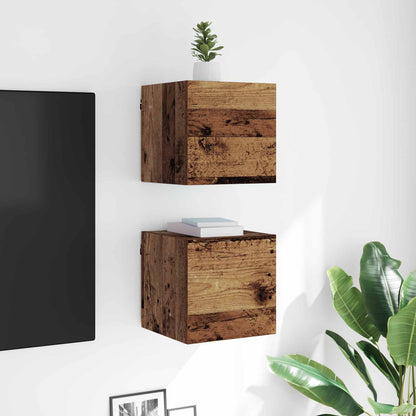 Nástěnný Tv Kabinet Nástěnný Staré Dřevo 30,5 X 30 X 30 Cm