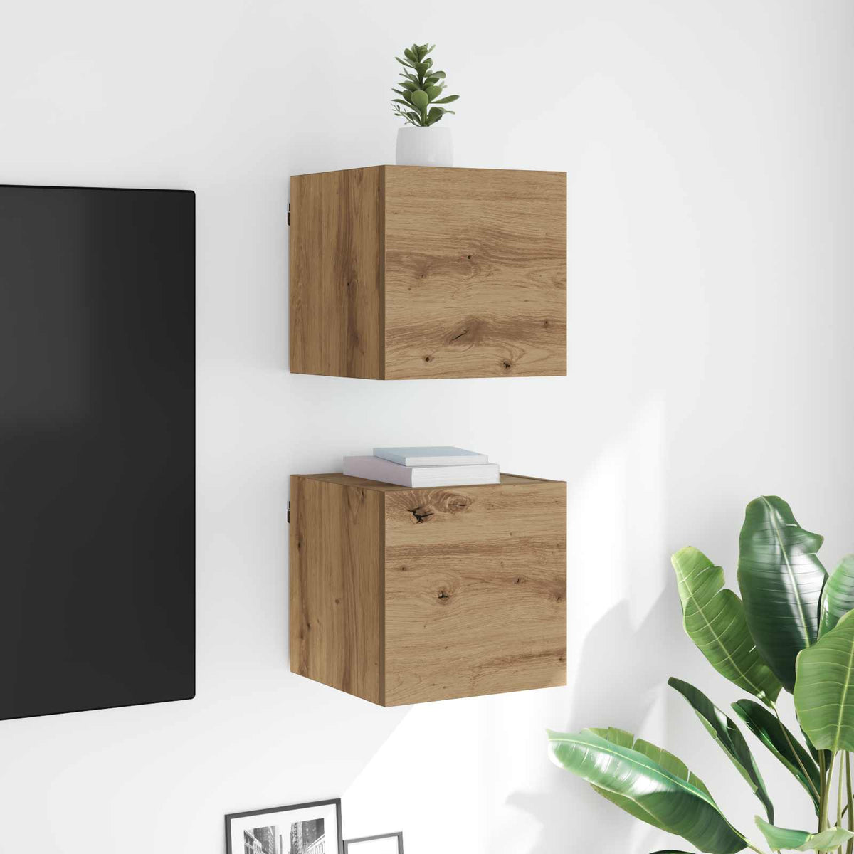 Nástěnný Tv Kabinet Dub Artisan Kompozitní Dřevo