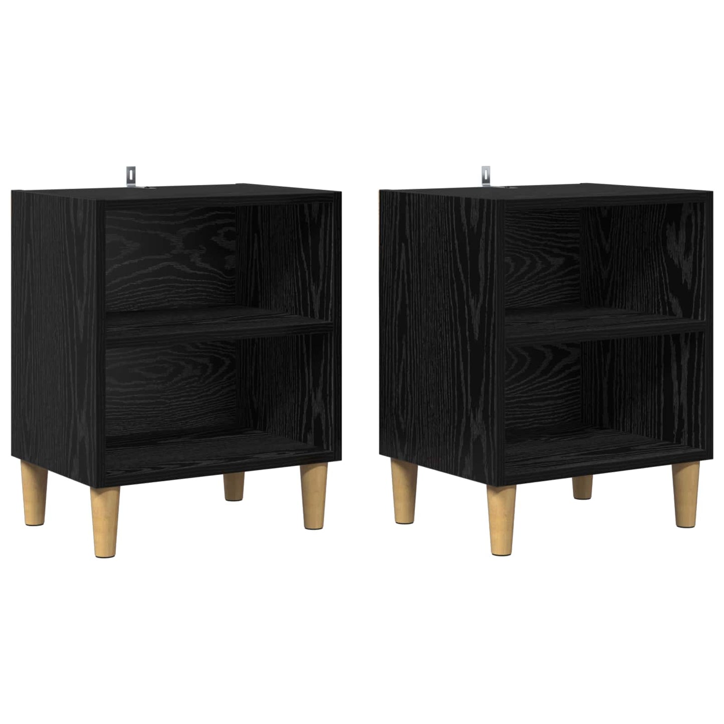 Zásuvka Pod Postel 2 Ks Černý Dub 40 X 30 X 50 Cm
