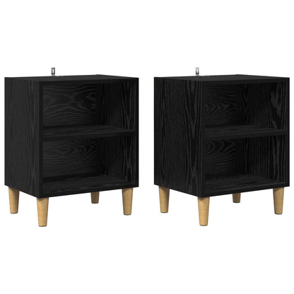 Zásuvka Pod Postel 2 Ks Černý Dub 40 X 30 X 50 Cm