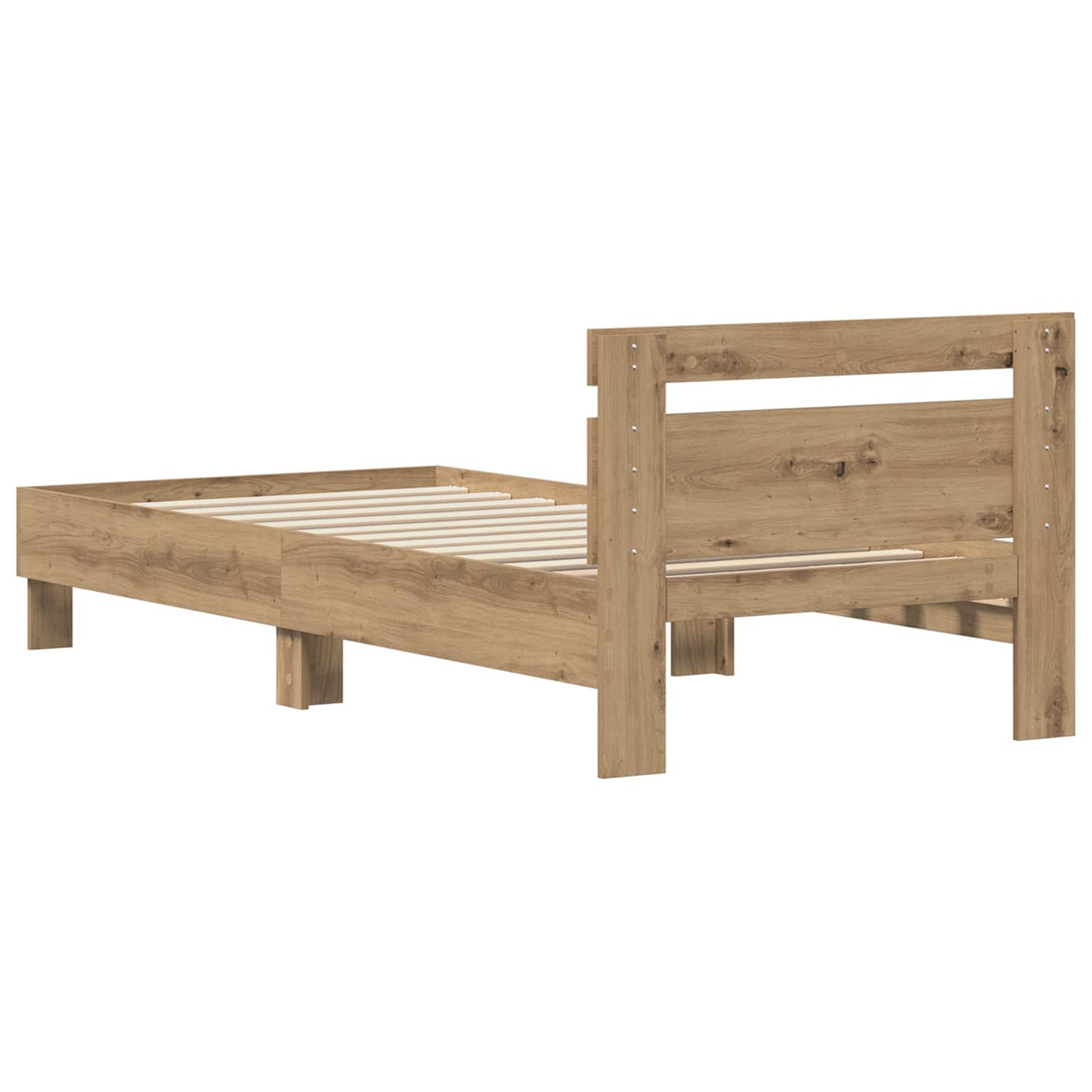 Rám Postele Artisanový Dub 98.5 X 200 Cm Kompozitní Dřevo