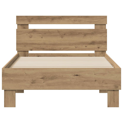 Rám Postele Artisanový Dub 98.5 X 200 Cm Kompozitní Dřevo