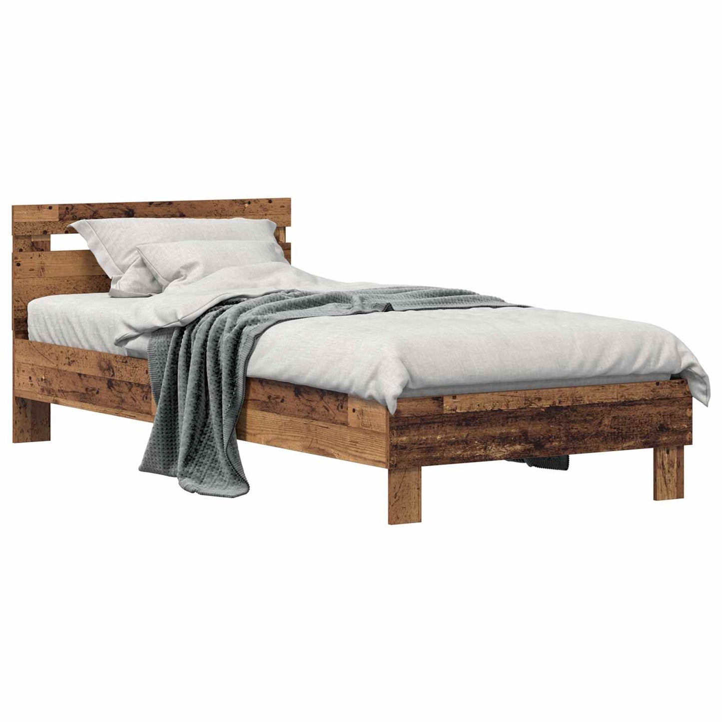 Rám Postele Staré Dřevo 75 X 190 Cm Kompozitní Dřevo