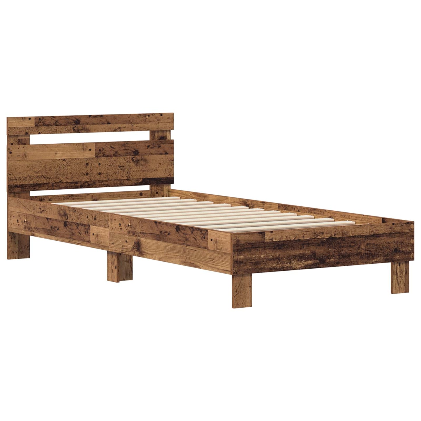 Rám Postele Staré Dřevo 75 X 190 Cm Kompozitní Dřevo
